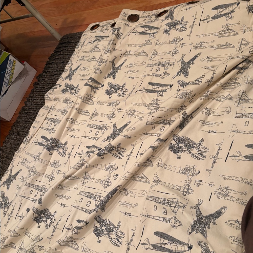 Airplane Print Curtains